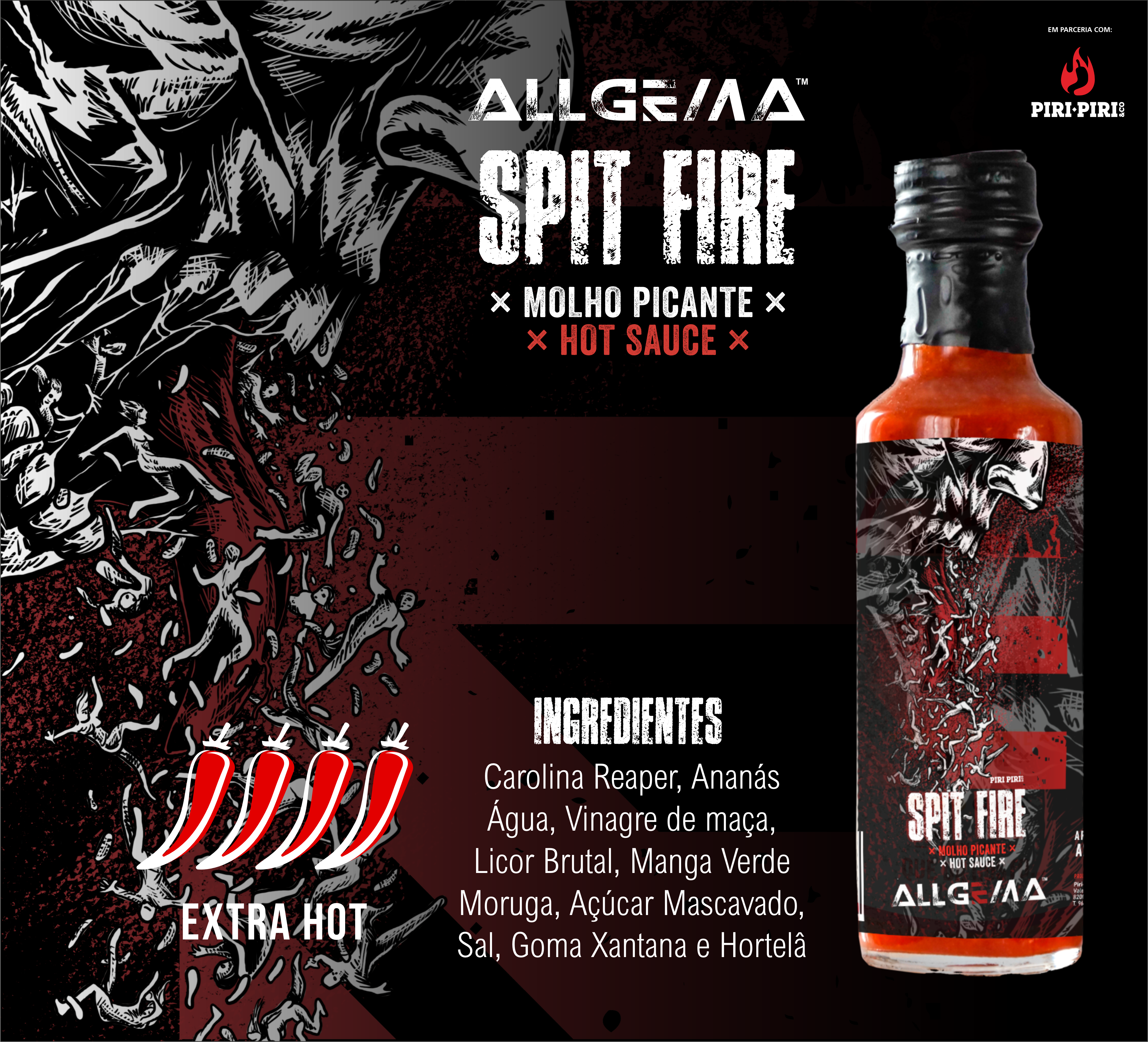 Molho Picante / Hot Sauce SPIT FIRE 50ml