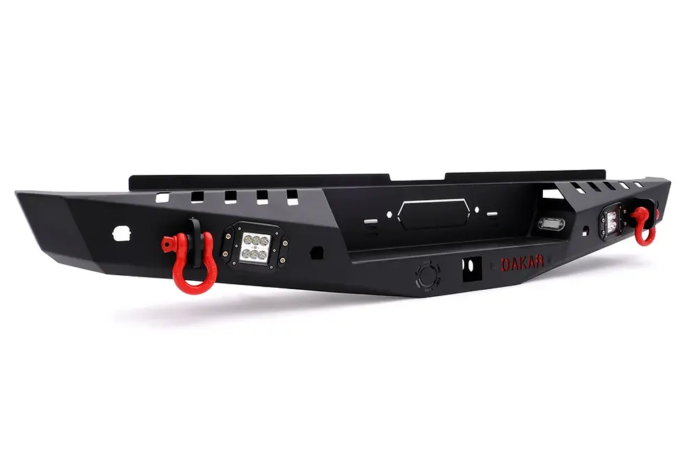 Küçük resim: Mitsubishi L200 Dakar Çelik Arka Tampon Ledli Sensörlü-Sensörsüz 2006-2010 Arası