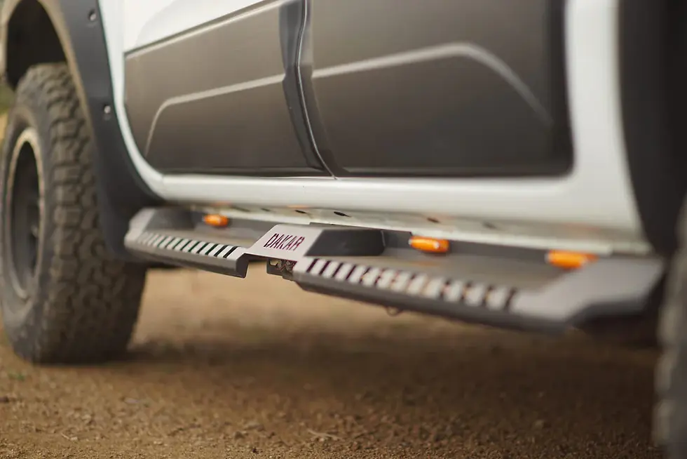 Küçük resim: Mitsubishi L200 Dakar Yan Basamak Siyah V2 Ledli 2006-2015 Arası