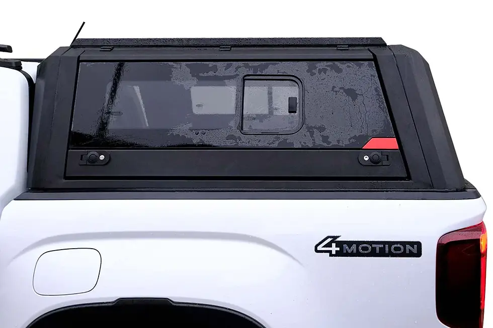 Thumbnail: Ford Ranger Omcap Camlı Kabin Paslanmaz Çelik Sürgülü Yan Camlar 2022 ve Sonrası