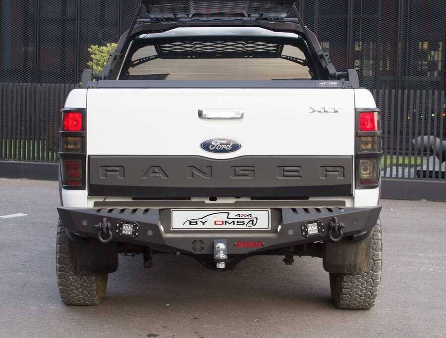 Thumbnail: Ford Ranger Dakar Çelik Arka Tampon Ledli Sensörlü 2011-2022 Arası