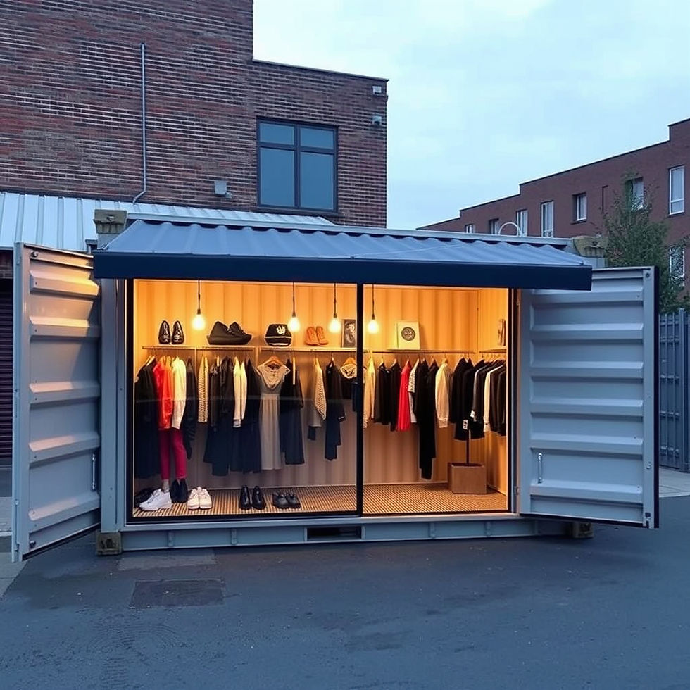 A temporary pop up fashion store built inside a container .jpg