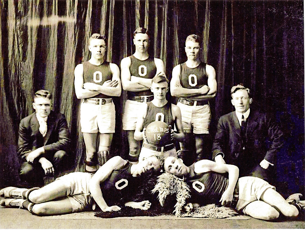 Top Middle: Ezra Taft Benson. Bottom right (laying down): Clarence Mitchell. Other people in the picture remain unidentified. If you recognize one of them, please comment and help us find out who they are.