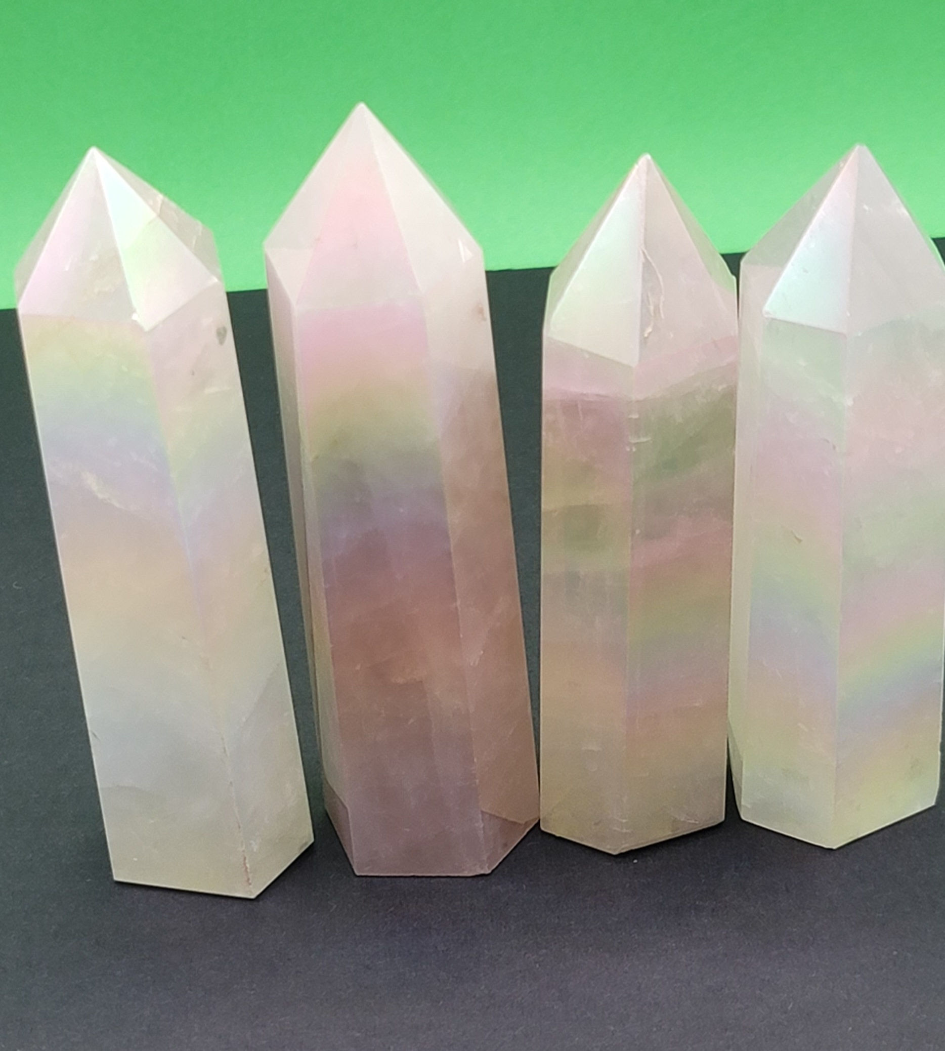Aura Rose Quartz Tower