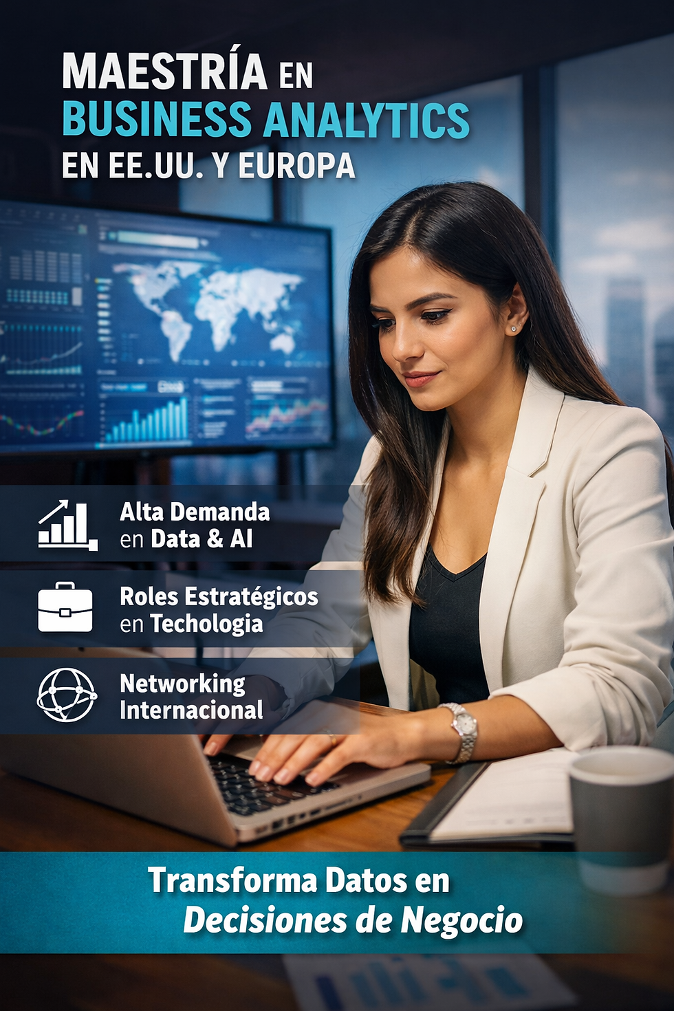 una Maestría en Business Analytics en EE.UU. o Europa puede transformar tu carrera