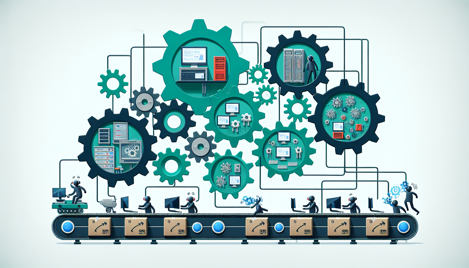 Illustration of DevOps as a Service concept