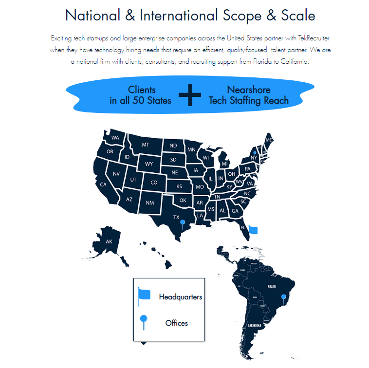 Nearshore Staffing - Hire Developers in South America 