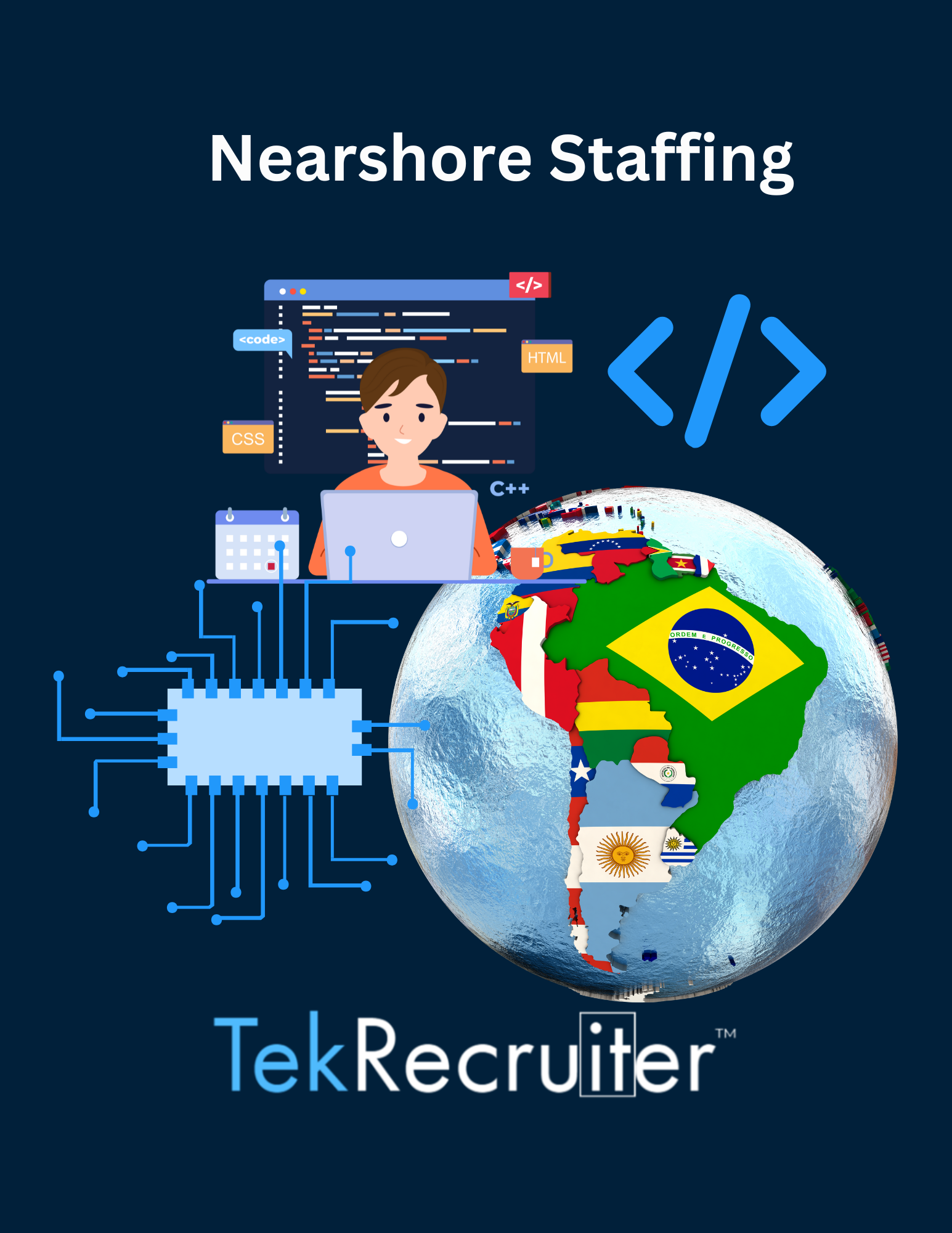 Outsource to Brazil - Nearshore staffing with TekRecruiter