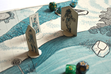 Riso-printed Minis and Map