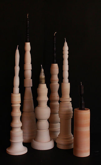 Candelabros en ceramica, ceramic candleholders, Candle design, ceramic design