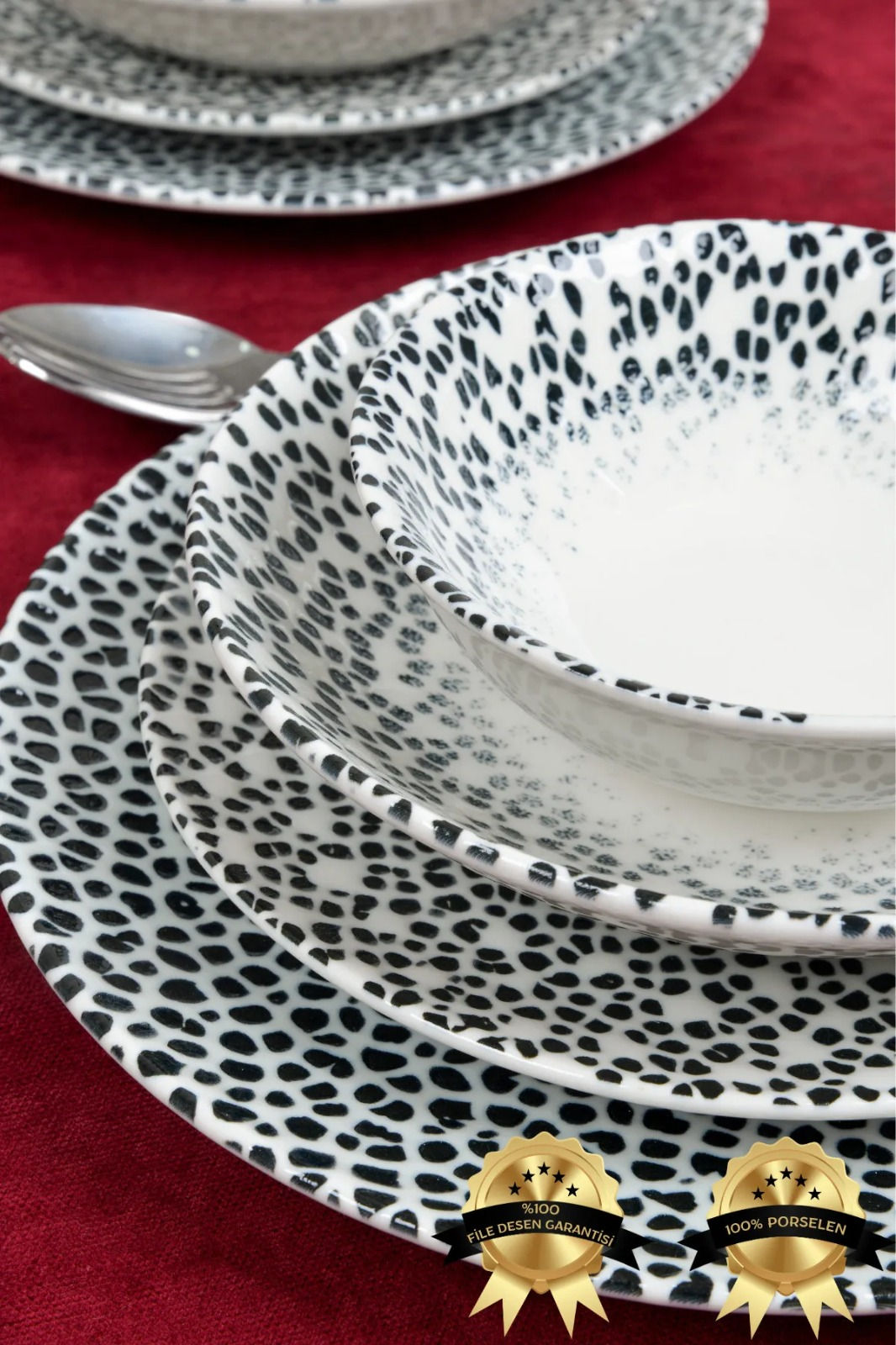 24-teiliges Geschirrset für 6 Personen (Dalmatiner)