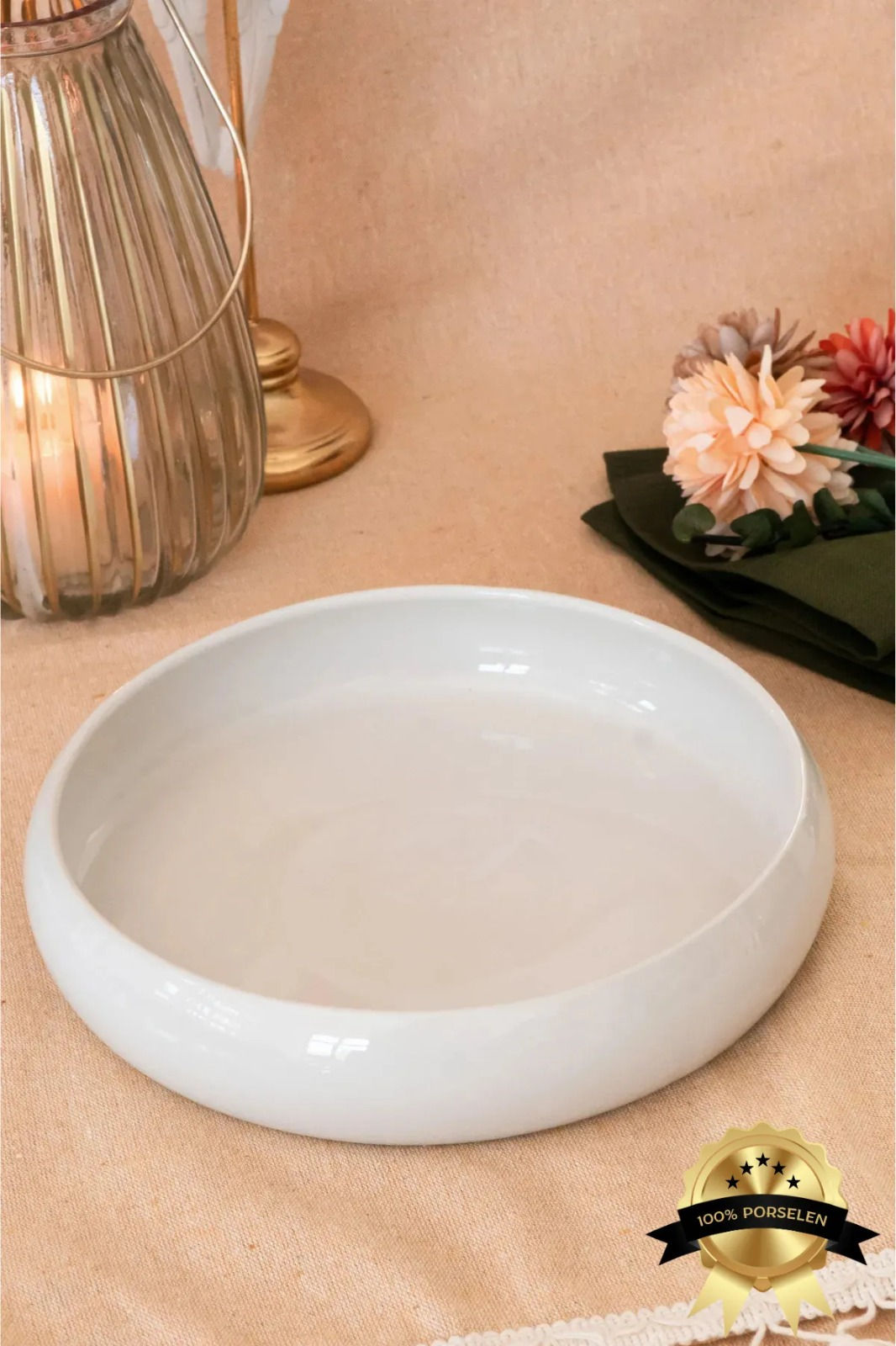 Servierteller aus Porzellan (Sira)