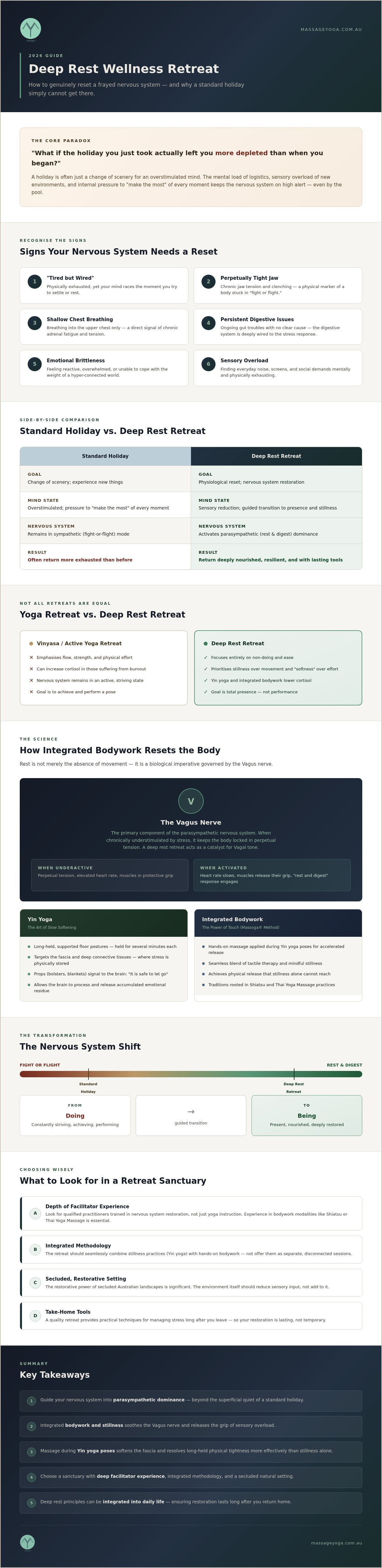 Deep rest wellness retreat