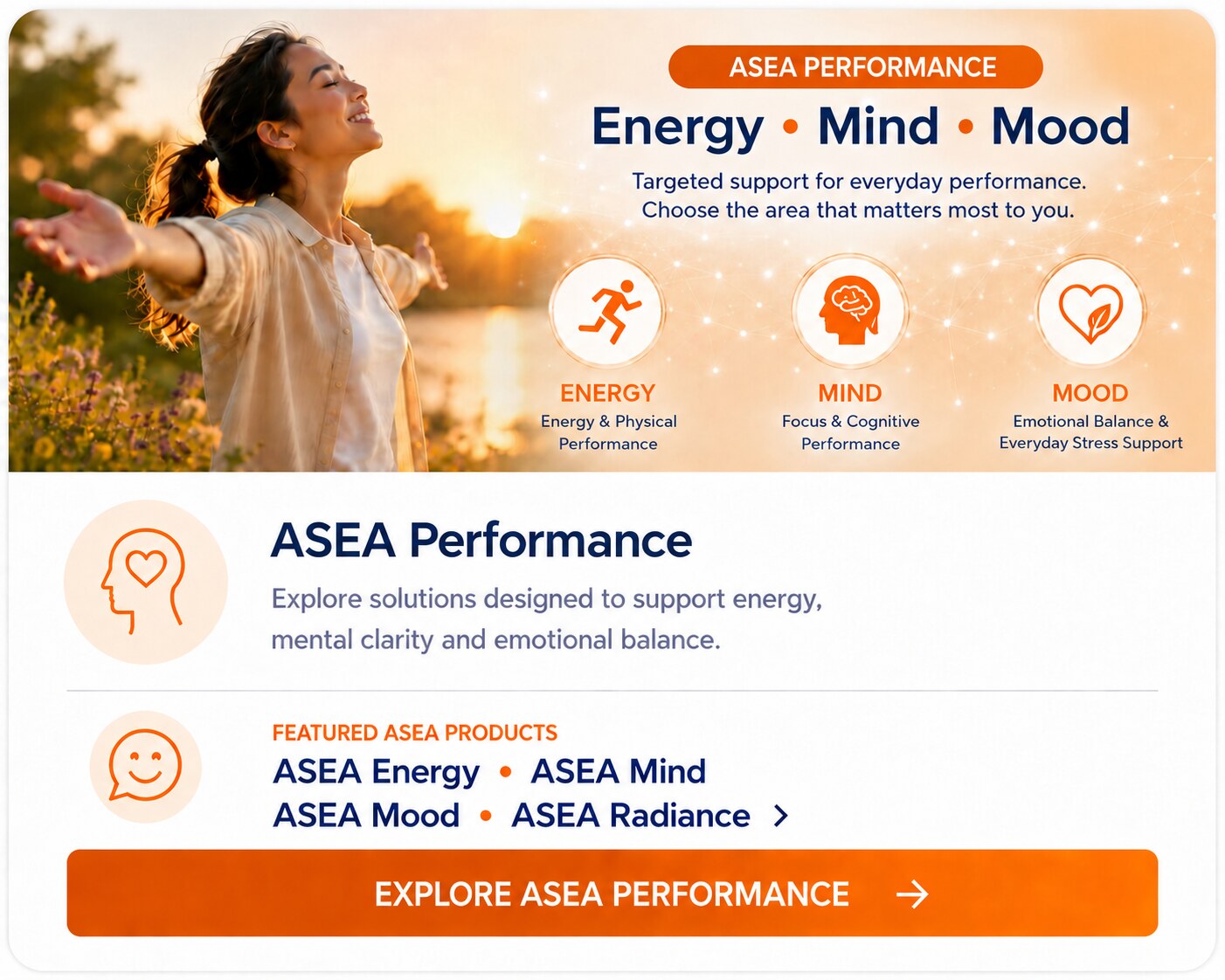 ASEA Performance drinks: Energy, Mind, Mood and Radiance