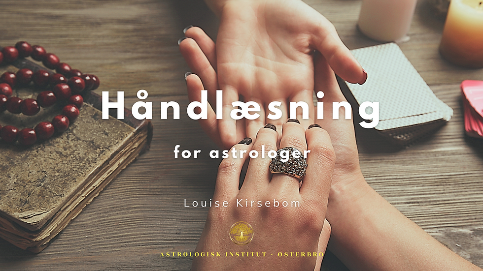 Håndlæsning for astrologer - on-site