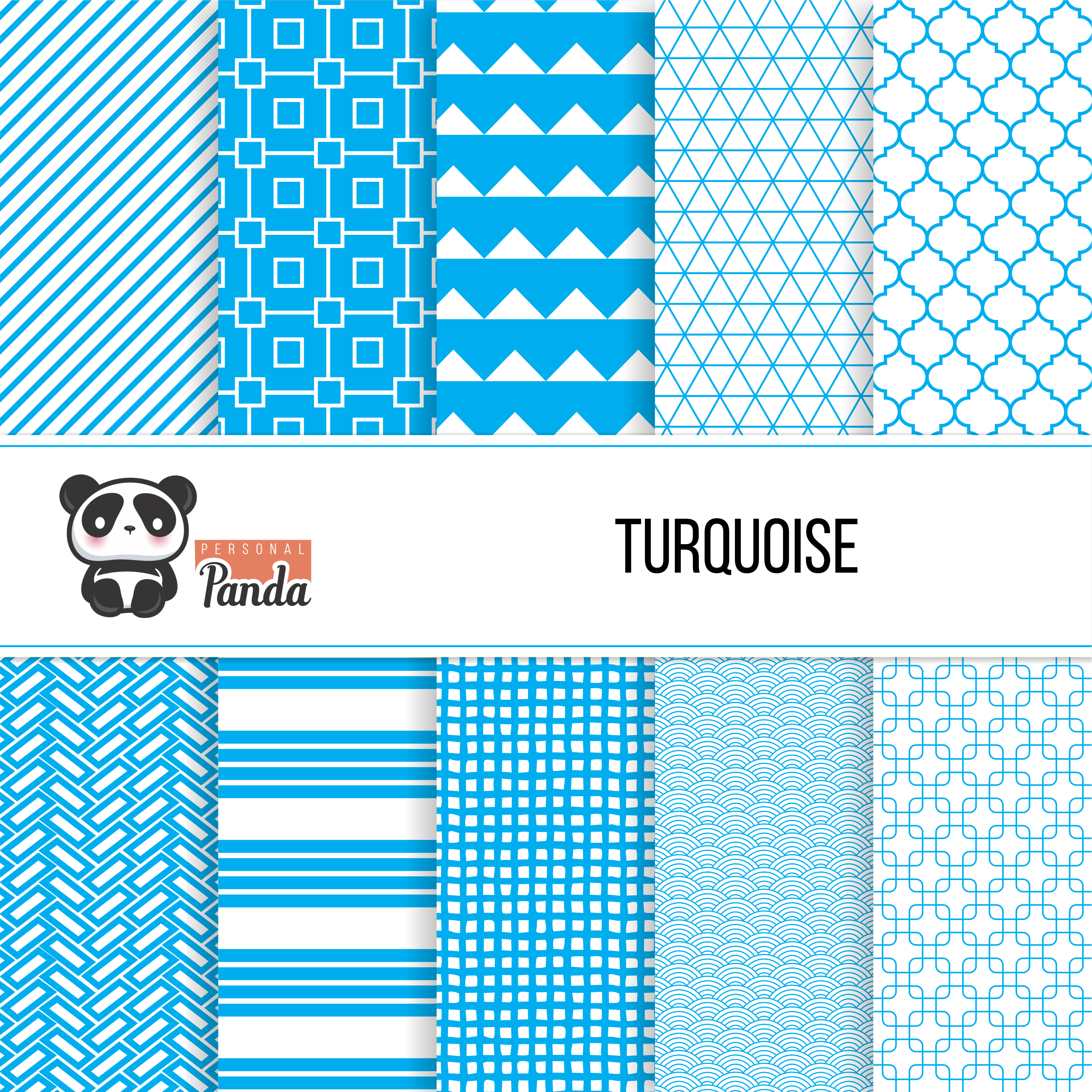 Papéis Digitais - Turquoise