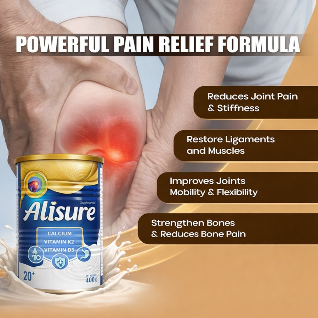 AliSure Bone & Joint Formula with Calcium, Vitamin D3, K2 & Collagen Type II