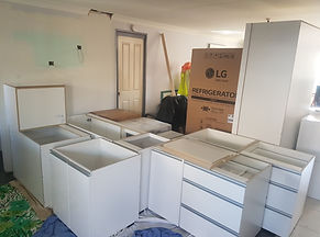 kitchen delivery fletchers transport cabinets joinery