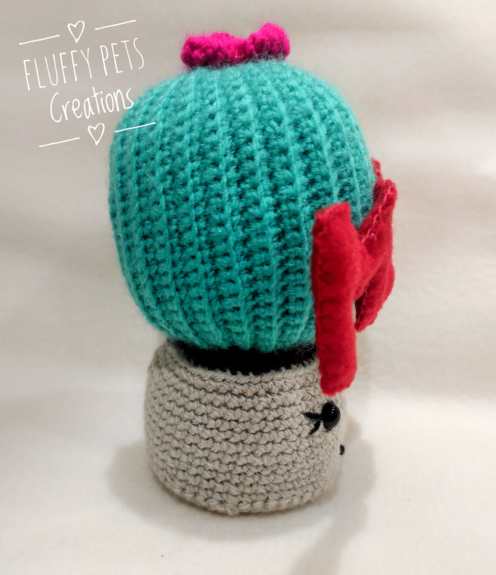Thumbnail: Crochet cactus plant for Mum, always happy and forever alive plant