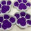 Thumbnail: Cute crochet paw print coaster - available in variety of colours