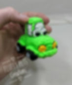 Cute crochet amigurumi bright car keyring, handbag charm