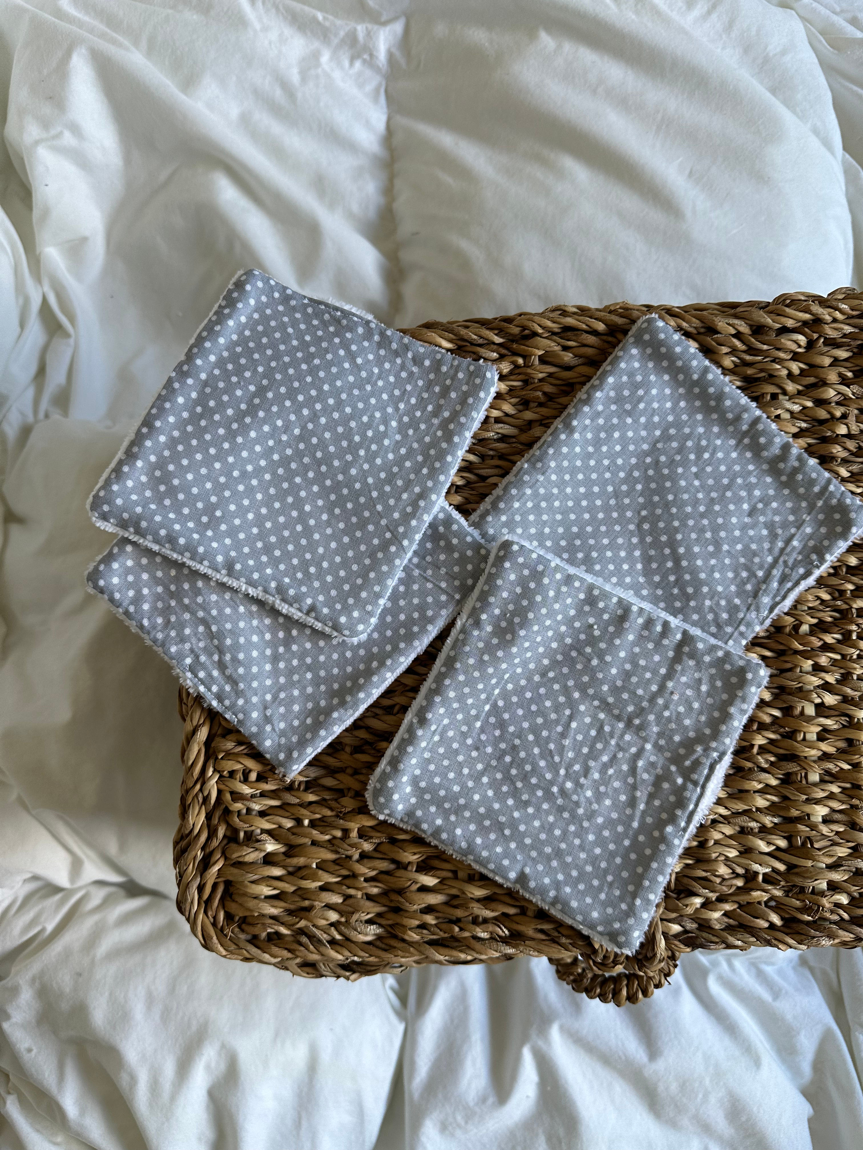 Lot de 4 cotons maxi Gris