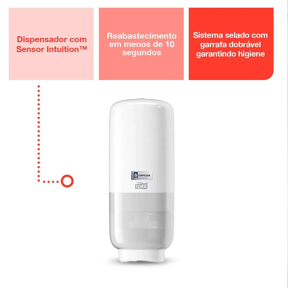 Miniatura: Dispenser para Sabonete Sensor automático Espuma Tork