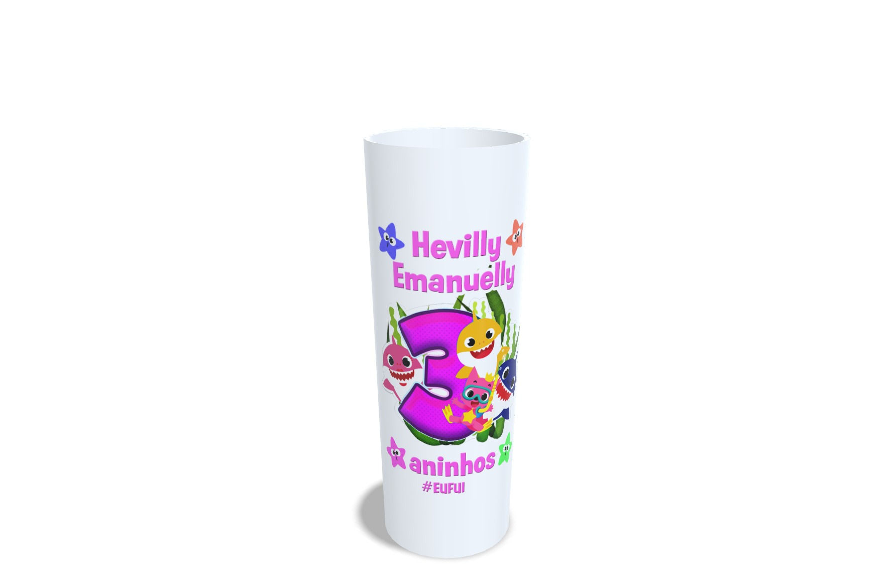 Babyshark - Long Drink Personalizado