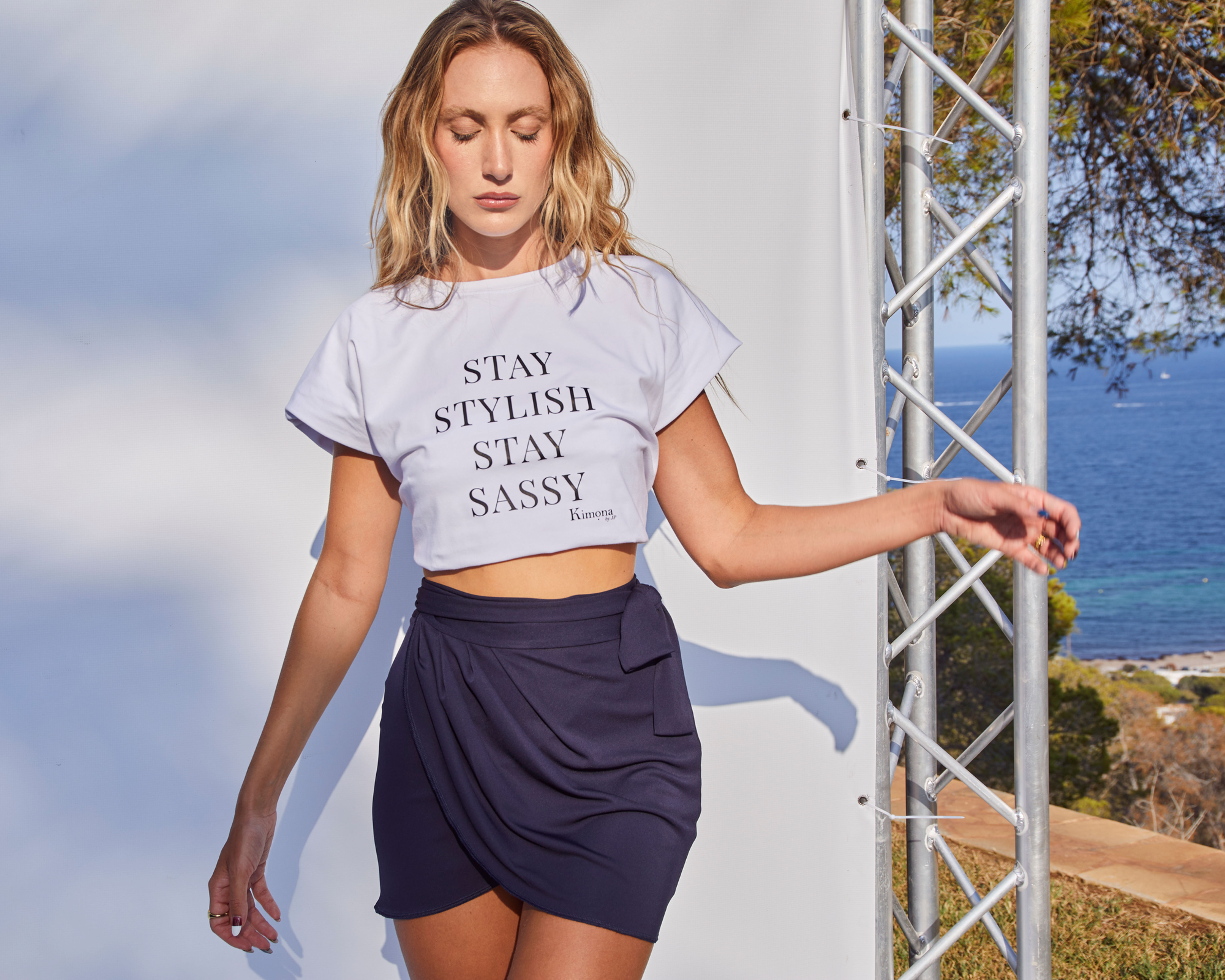 Vista de la Falda Pareo Marino de Kimona byJP