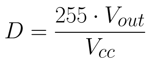 Digital Value as a function of the voltage