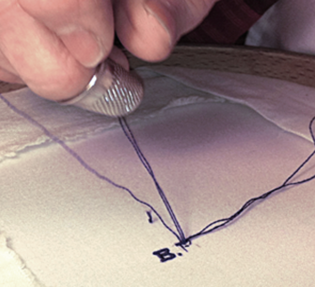 Monogram. Completely Embroidered By Hand