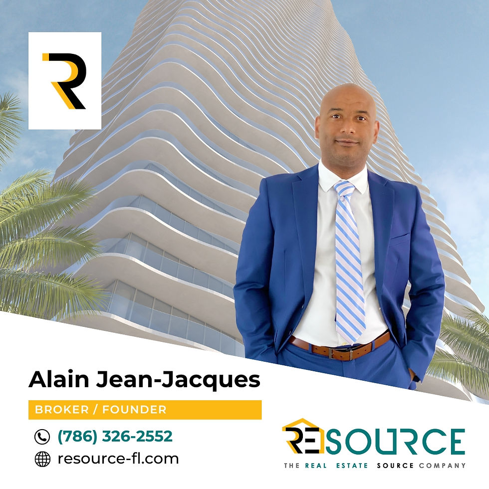 Alain Jean-Jacques - CEO/Real Estate Broker of REsource - The Real Estate Source Company