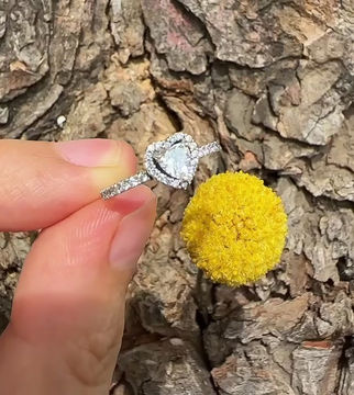 Miniatura: Anillo corazón enjoye Plata 925 Pand