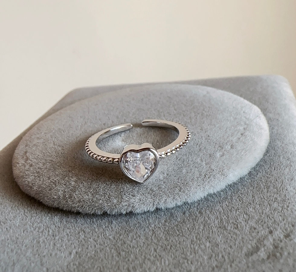 Miniatura: Anillo corazón regulable 