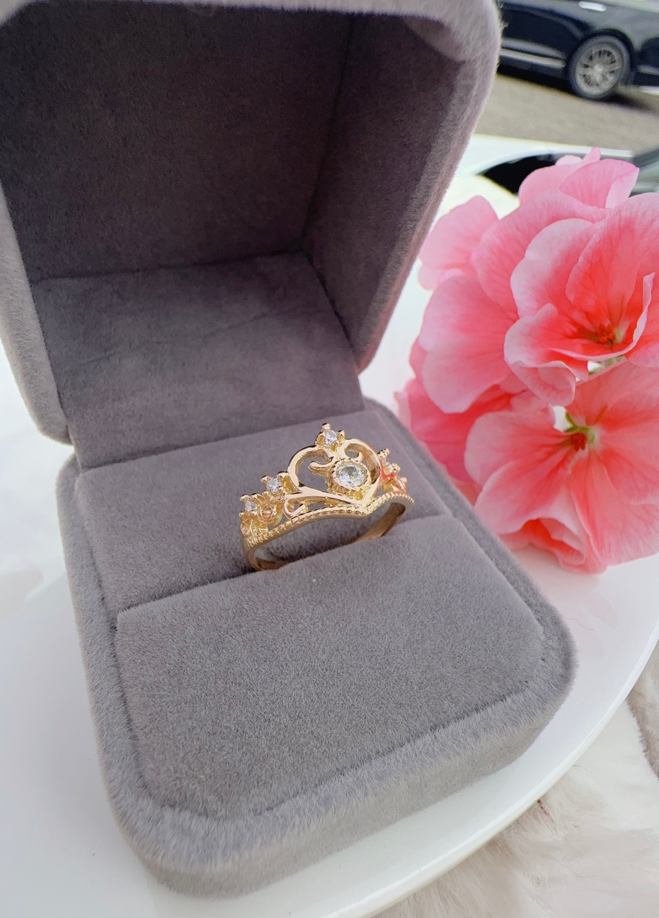 Anillo corona oro 18k n 