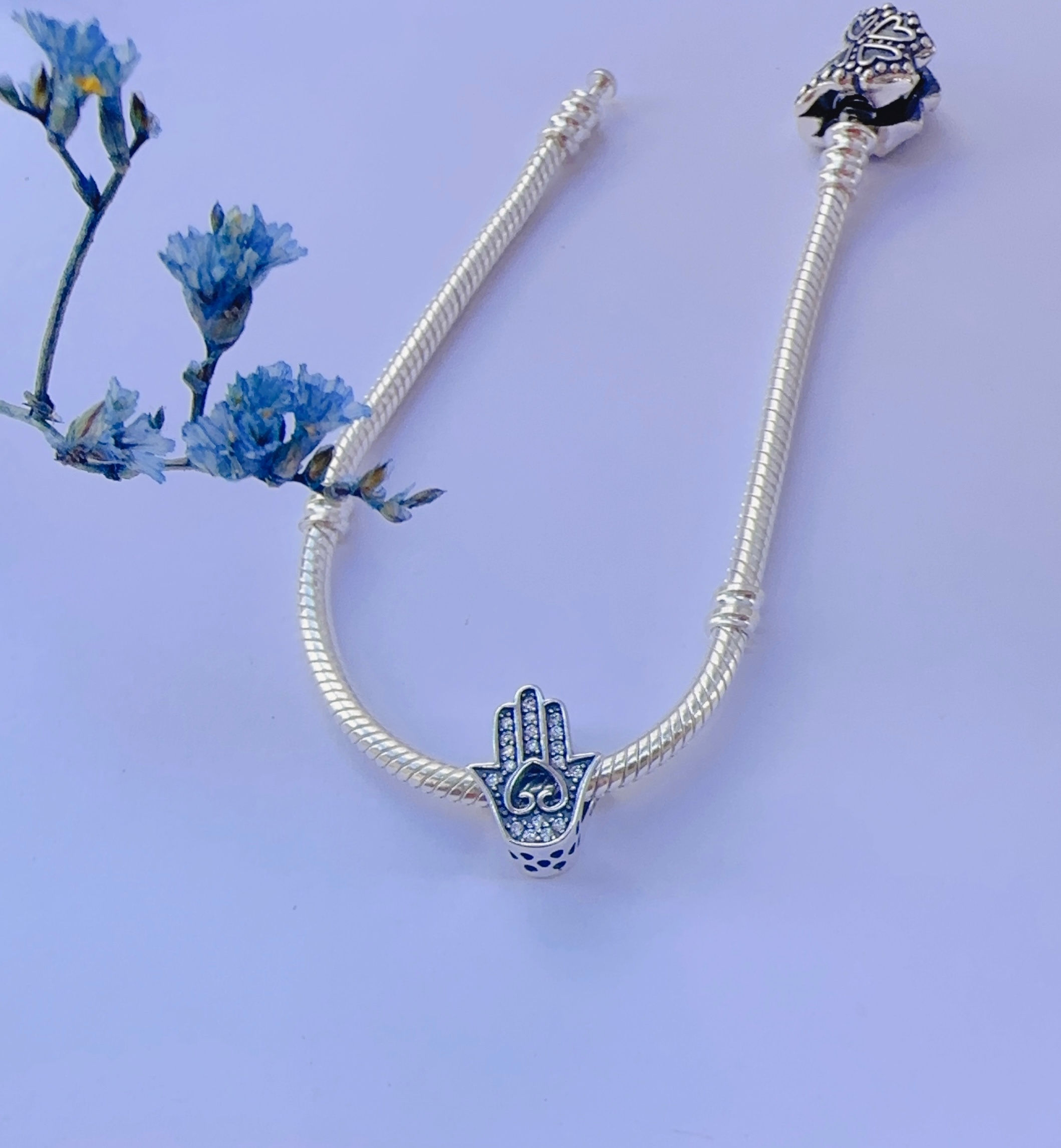 Charm separador mano de Fátima plata 925 R