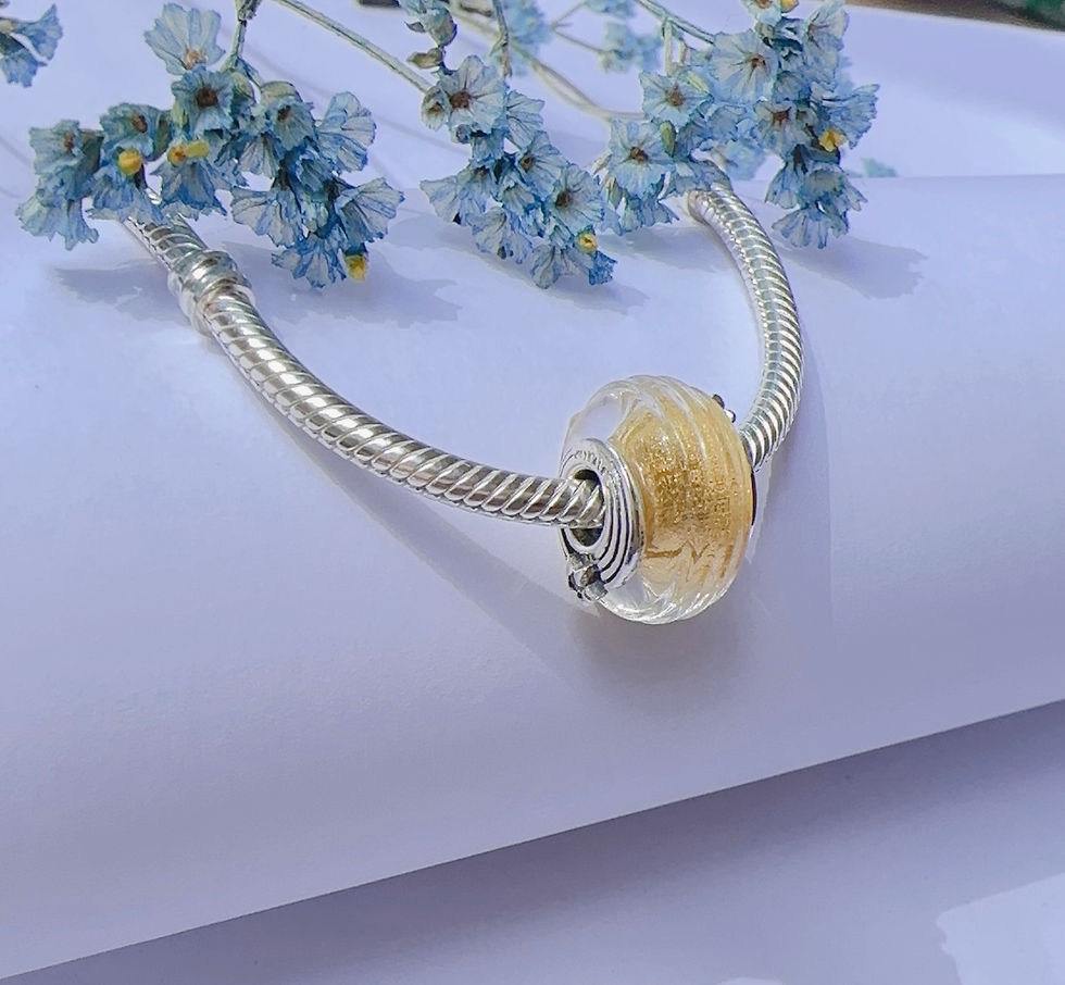 Miniatura: Charm separador cristal plata 925 estrella p