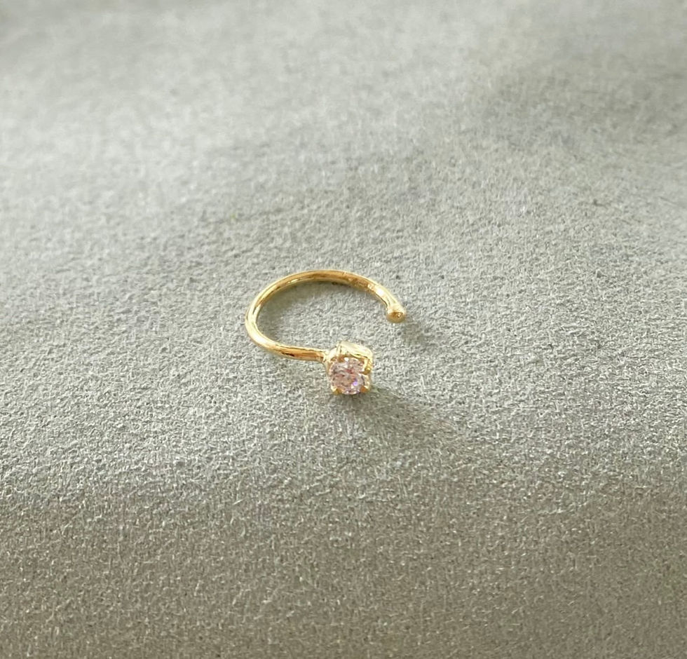 Miniatura: piercing de nariz oro 18k ley 750