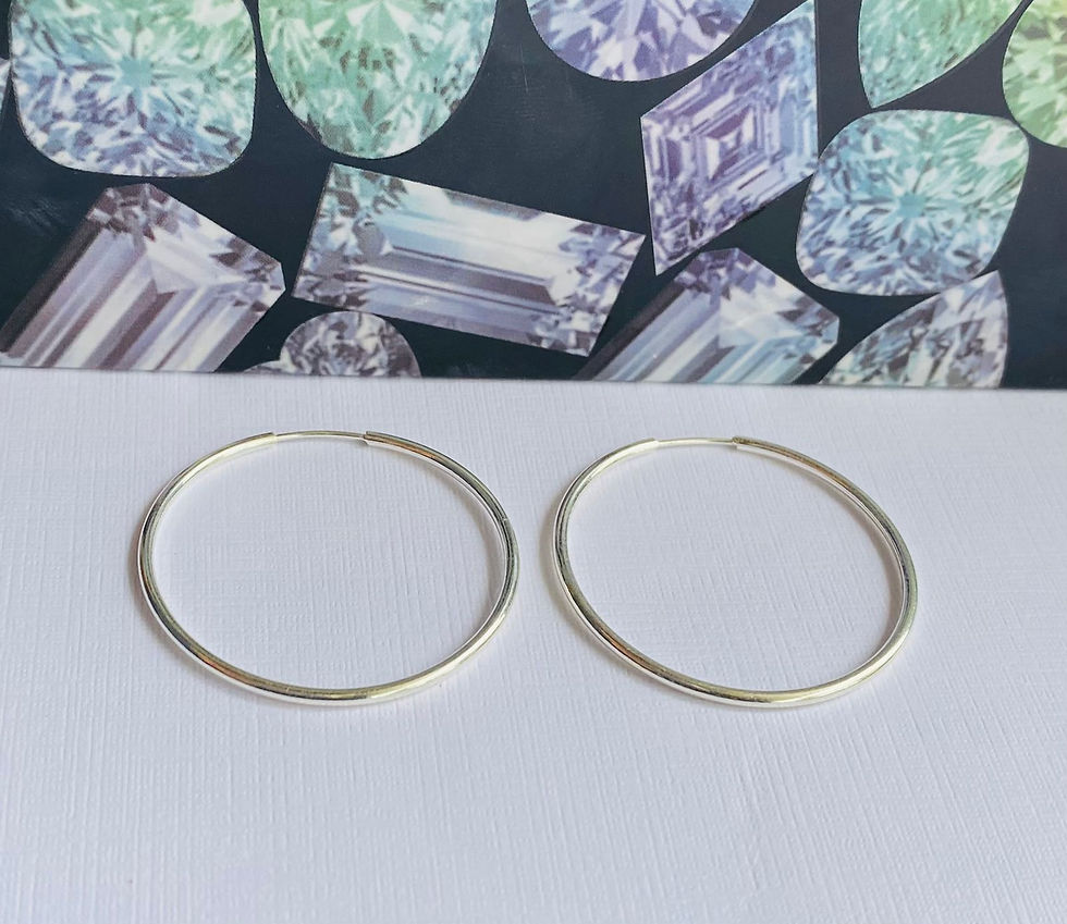 Aretes argollas lisas plata 925