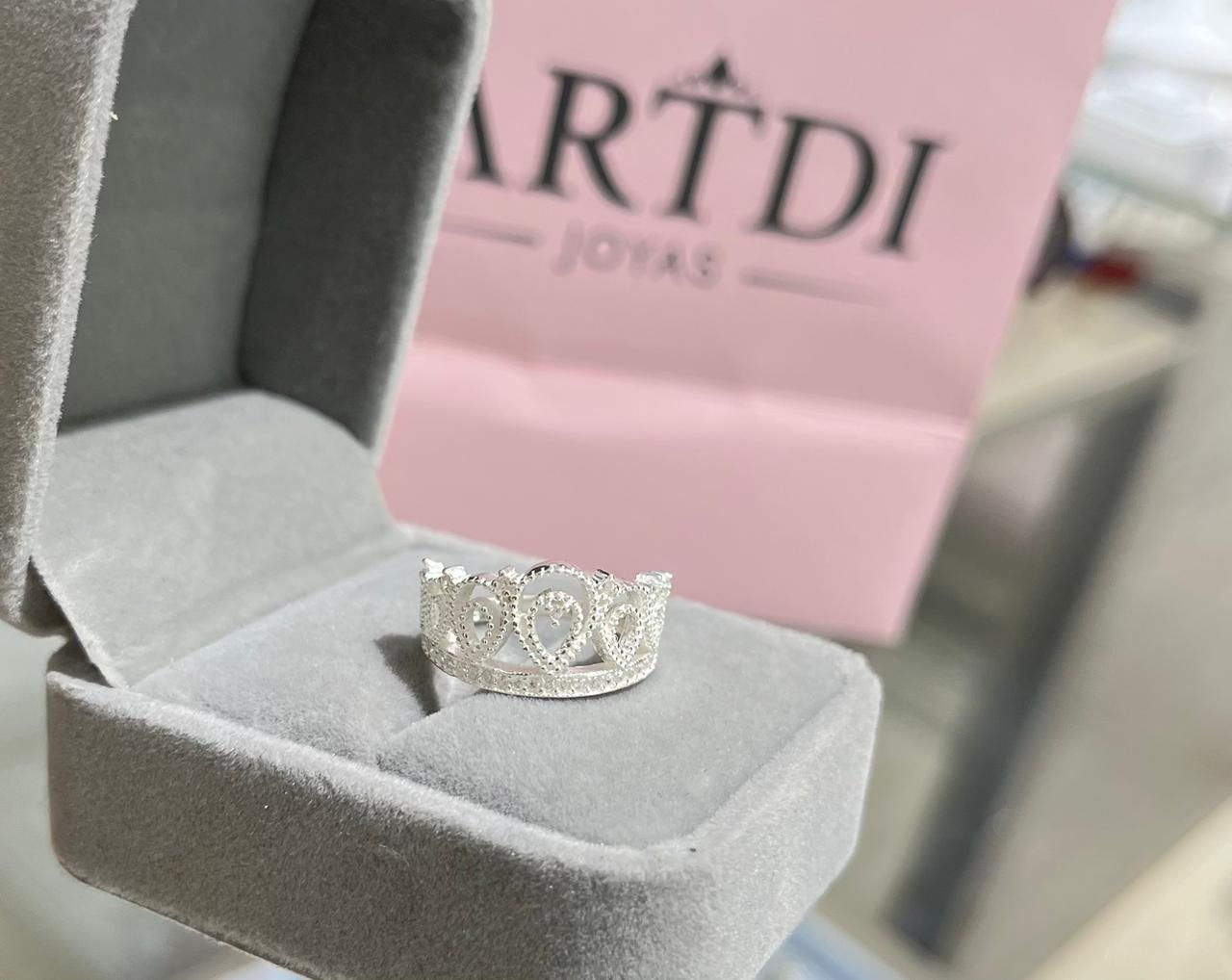 Anillo corona plata 925 