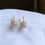 Miniatura: Aretes enjoye bolita de fuego plata 925