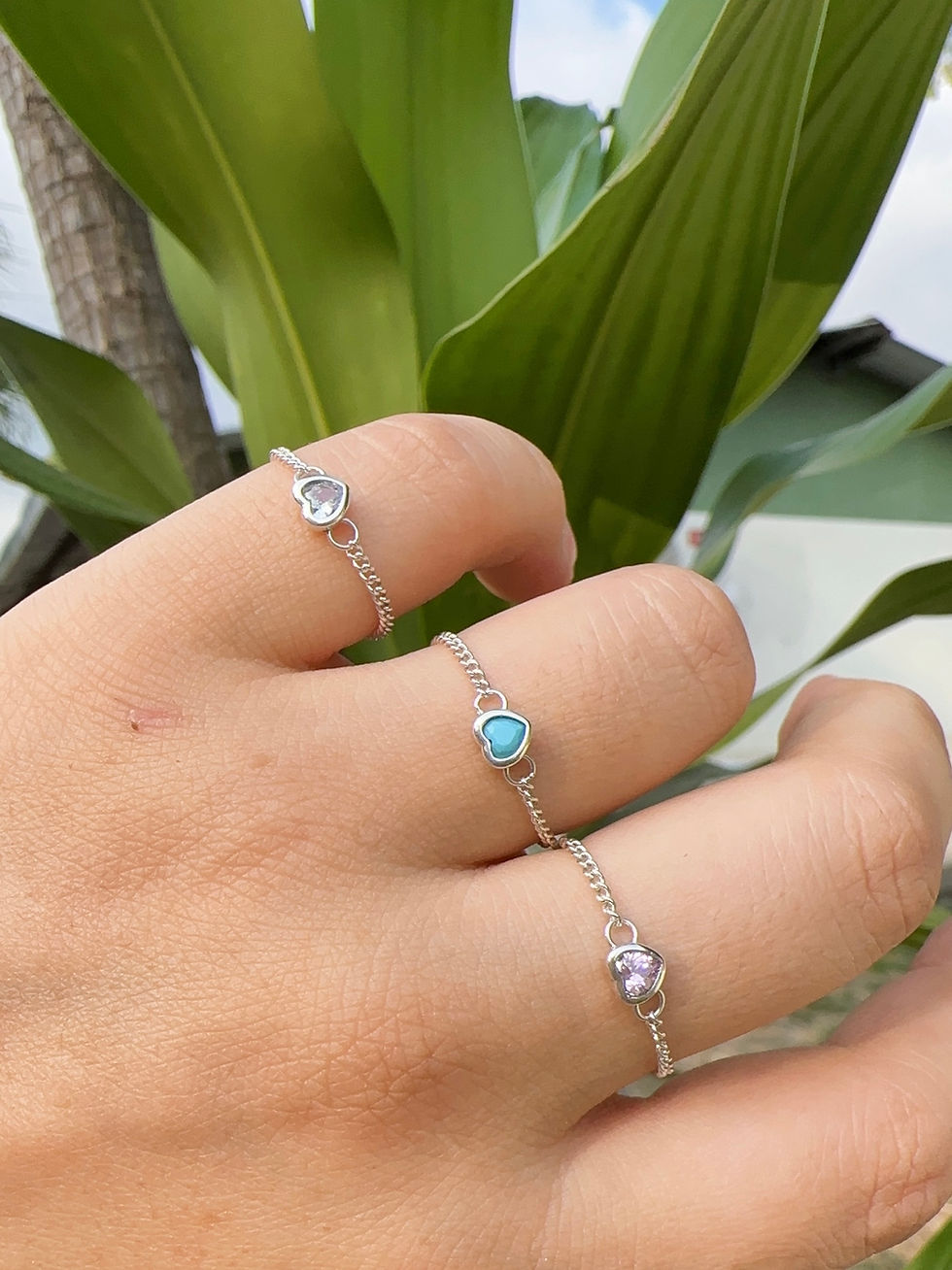 Miniatura: Anillos Cadena corazón plata 925 Pand