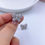Miniatura: Aretes topos mariposa enjoye espacial plata 925