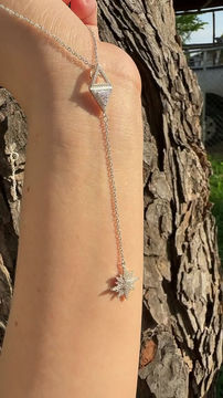 Miniatura: Collar con caída Plata 925 italiana