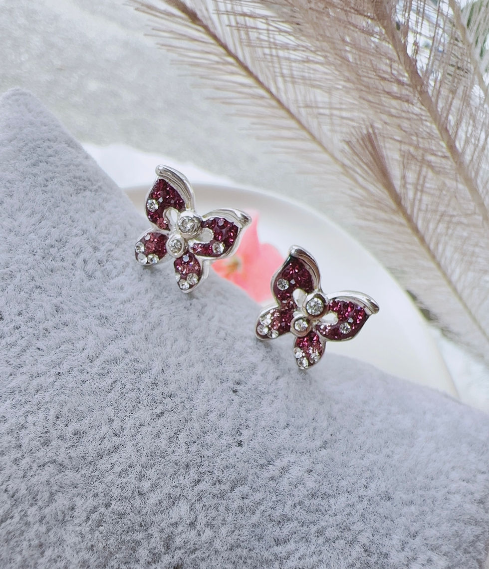 Miniatura: Aretes mariposas