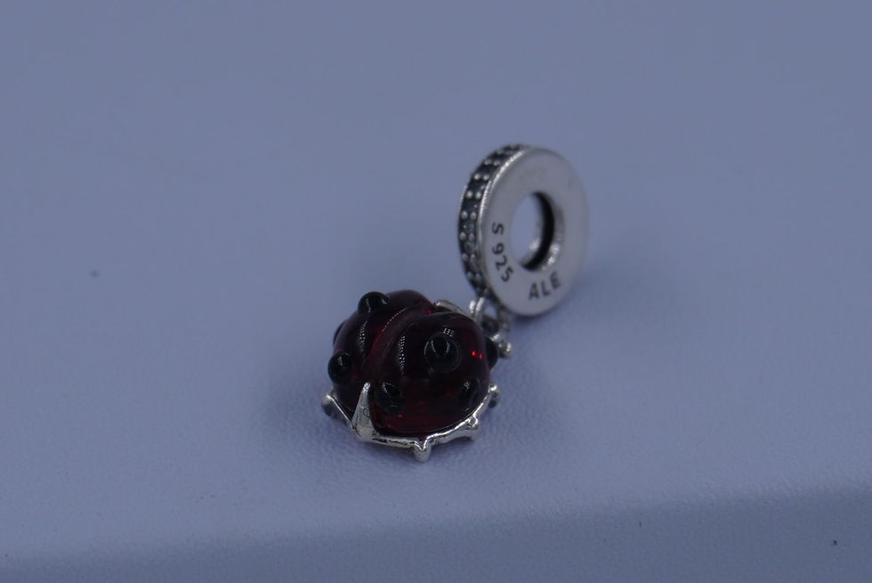 Miniatura: Charm mariquita enjoye especial plata 925
