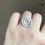 Miniatura: Anillo círculos plata italiana 925