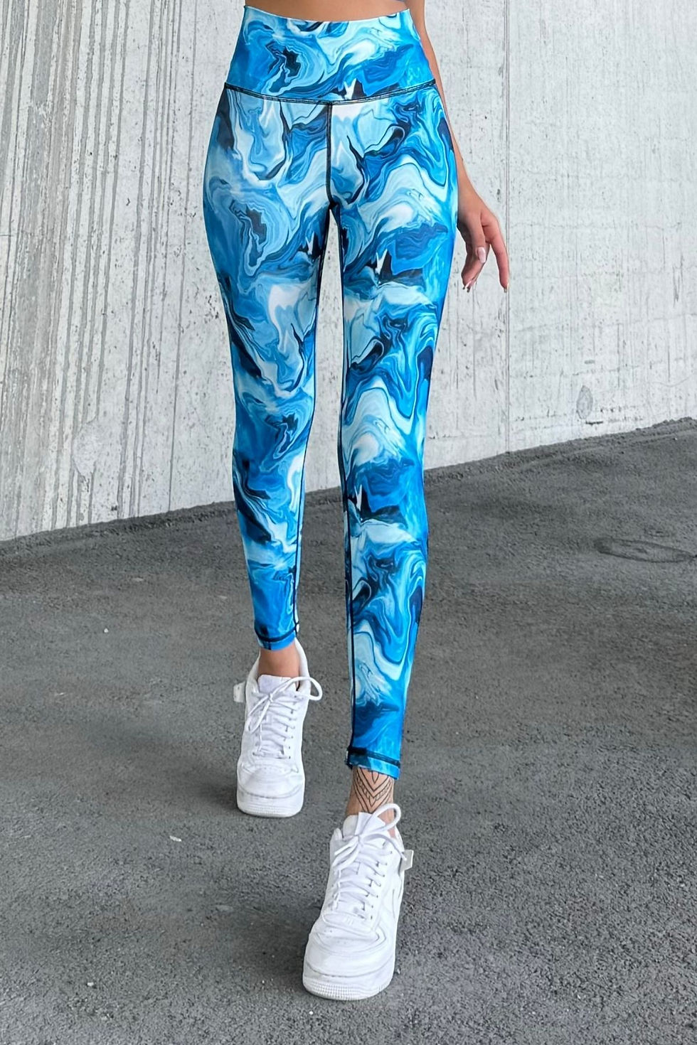 Миниатюра: Лосини утягуючі Beavissport Blue marble 