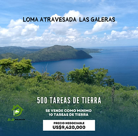  500 Tareas de Tierra En Loma Atravesada - Las Galeras