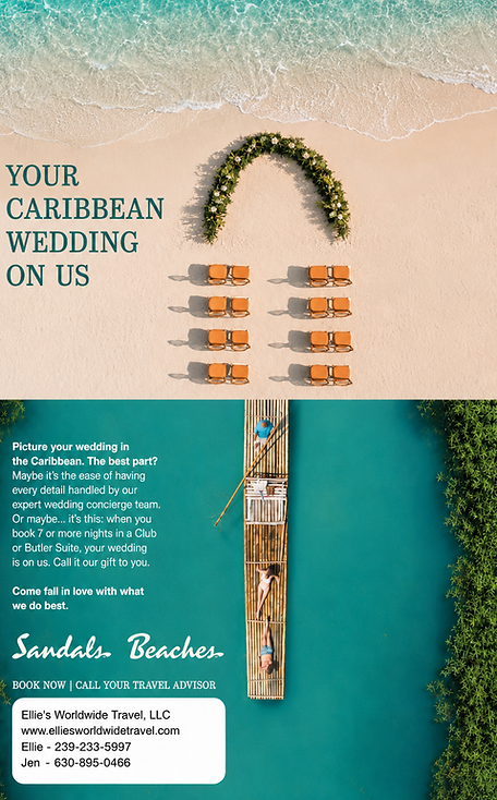 Sandals Destination Caribbean Weddings Promotional Flyer